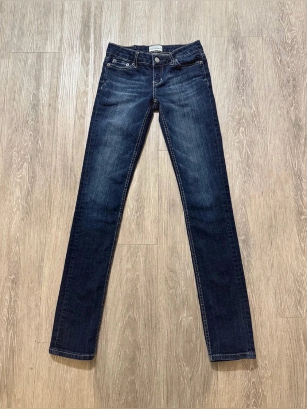 Aeropostale Bayla Skinny Dark Blue Denim Jeans - Classic Stretch Denim